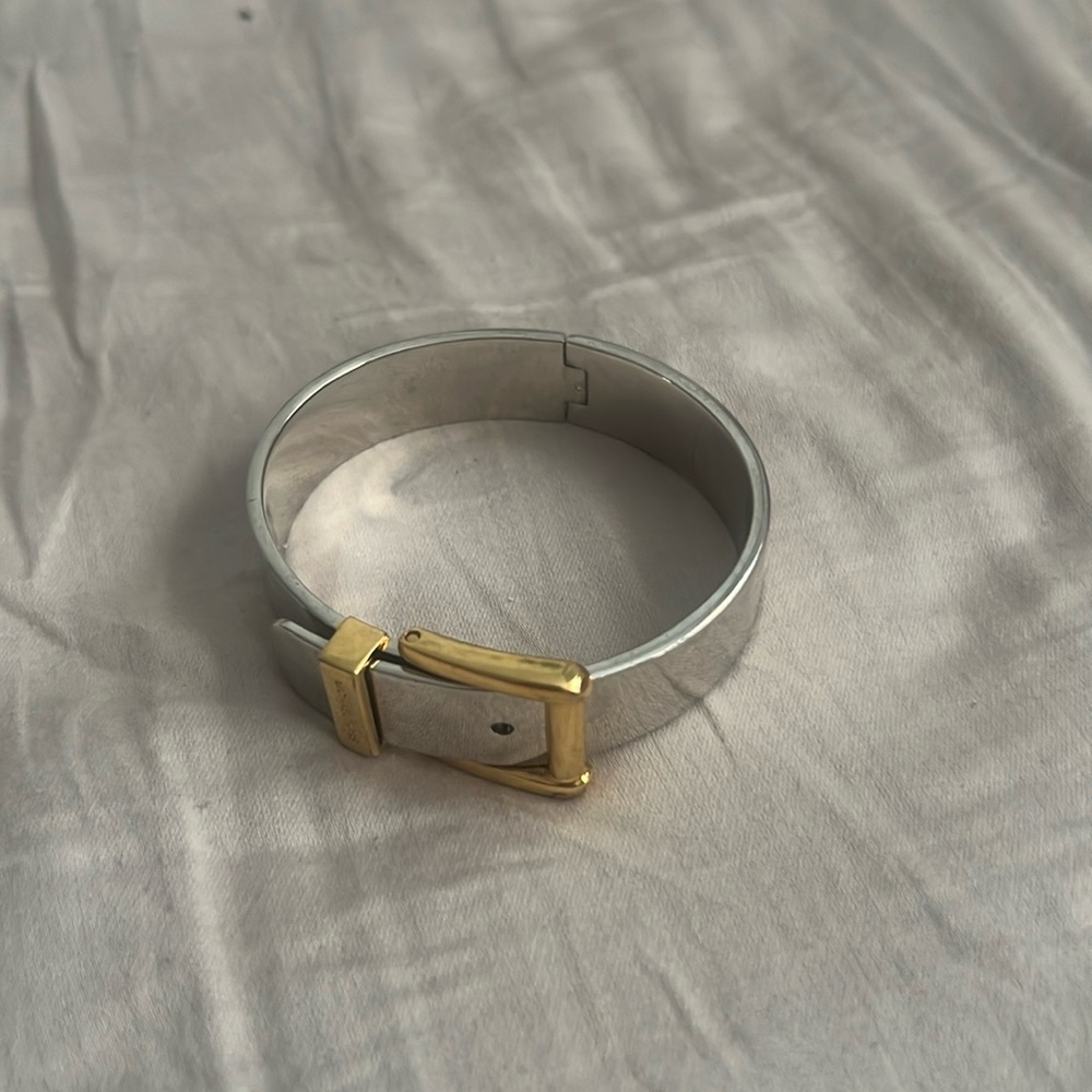 Michael Kors buckle bracelet (two tone)